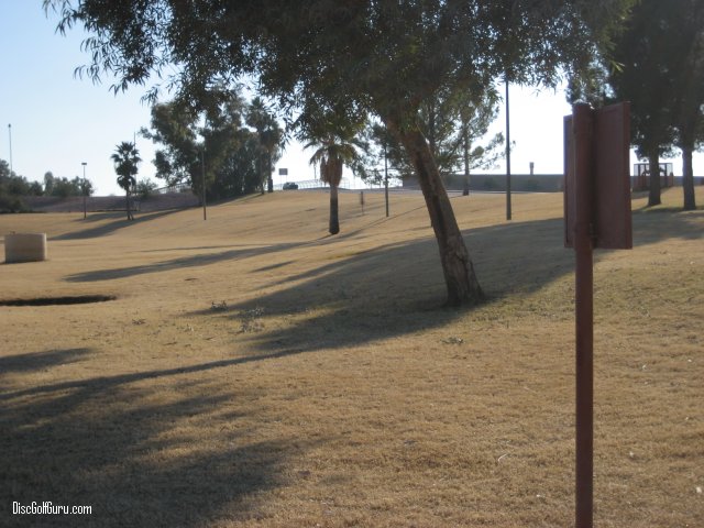 Emerald Park Disc Golf Course in Mesa Hole 1