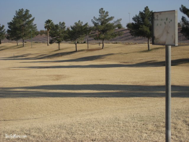 Emerald Park Disc Golf Course in Mesa Hole 1